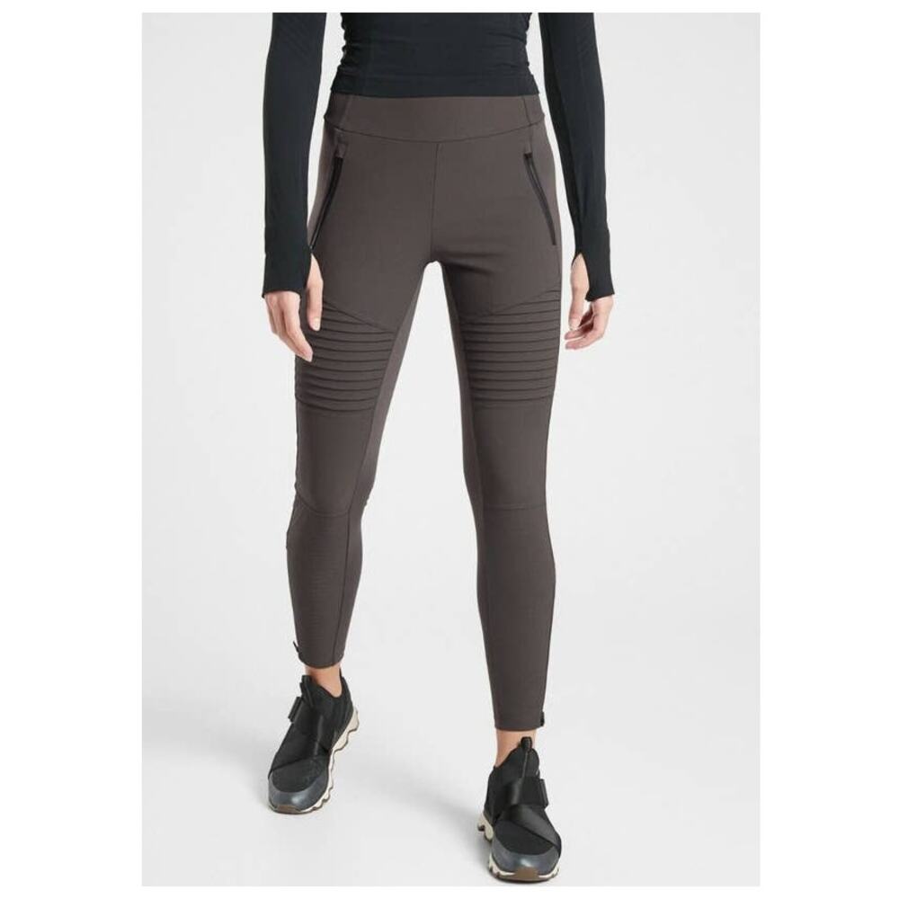 Athleta Headlands Hybrid Moto Tight in Shale Size 2